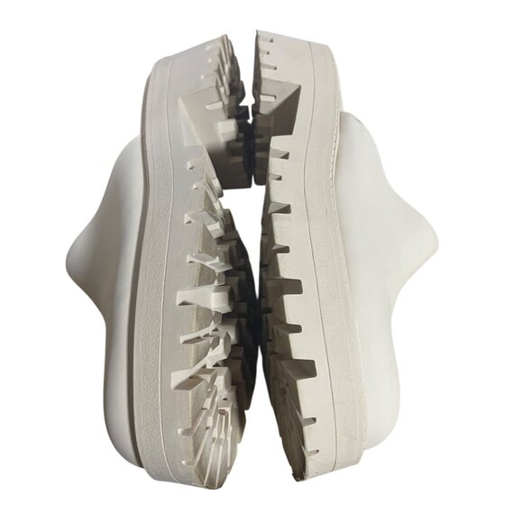 SM New York Cream Color Shay Slide On Mules Chunky Heel Womens Size 8.5M - Picture 7 of 9